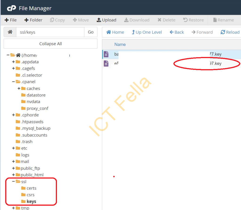cpanel-file-manager-private-key
