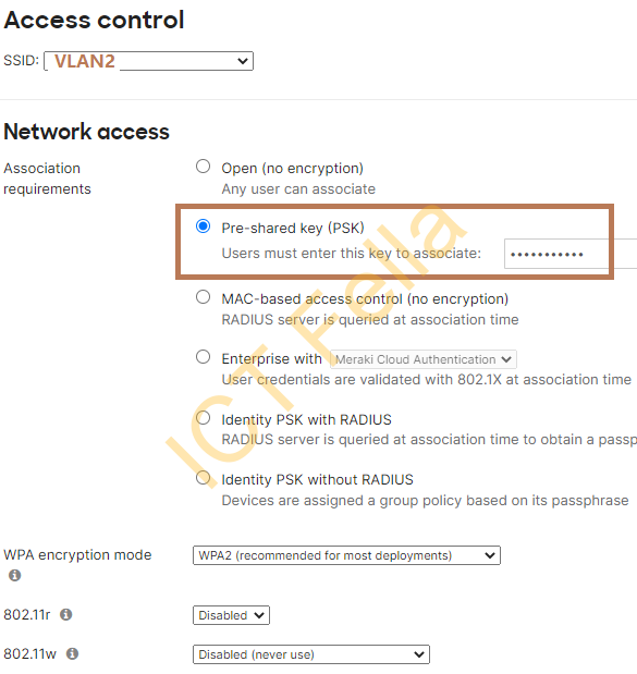 meraki-ssid-pre-shared-key-psk