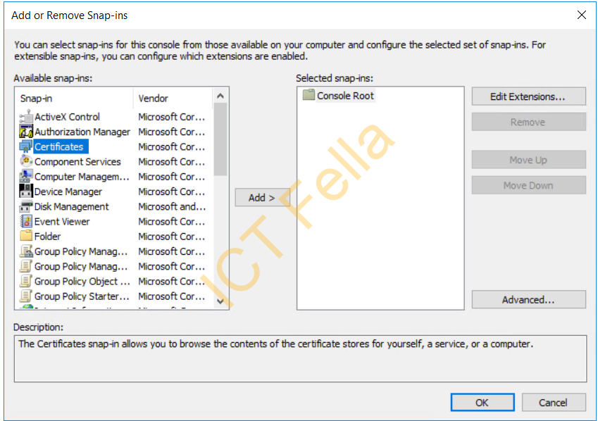 add-or-remove-snap-in-certificate