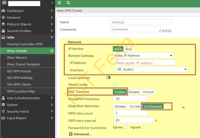How to configure IPsec VPN between Fortinet and Sophos Firewall - ICT Fella