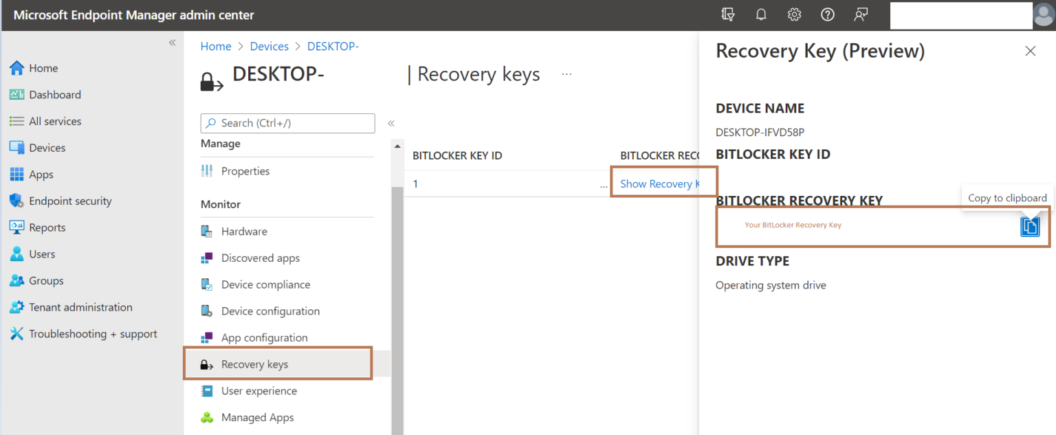 How to Retrieve the BitLocker Recovery Key from Azure AD ICT Fella