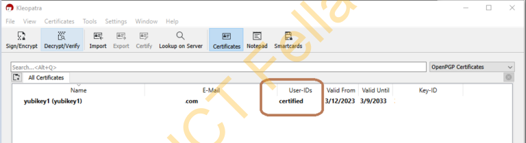 How To Encrypt/Decrypt File Using Yubikey – GPG4Win Kleopatra - ICT Fella