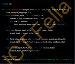 How to Compare CSV Files and Replace Text Using Python Script - ICT Fella
