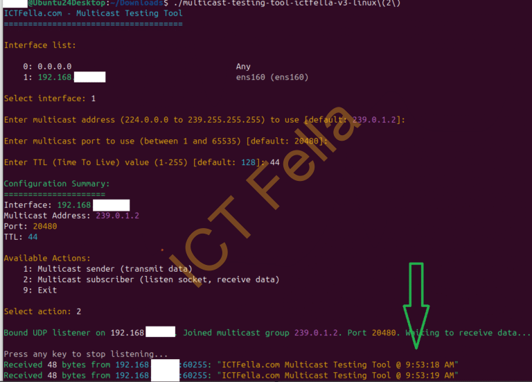 Multicast Test Tool - ICT Fella